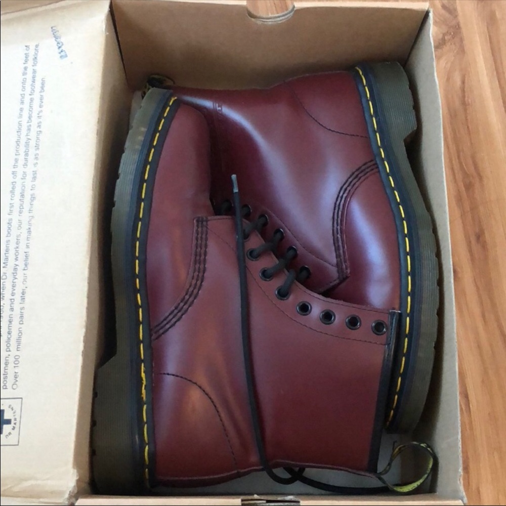 Cherry doc martens